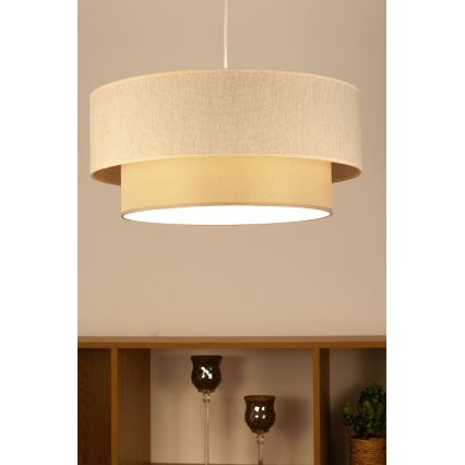 NATIA-riippuvalaisin, kaapelikiinnitys, 1xE27/60W/230V, Ø45 cm, kerma