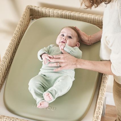 Nattou - Vaihtoalusta SOFTY 50x70 cm vihreä