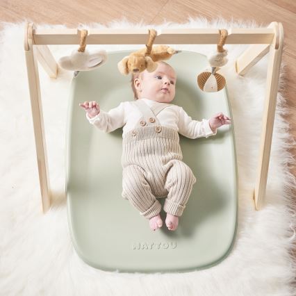 Nattou - Vaihtoalusta SOFTY 50x70 cm vihreä