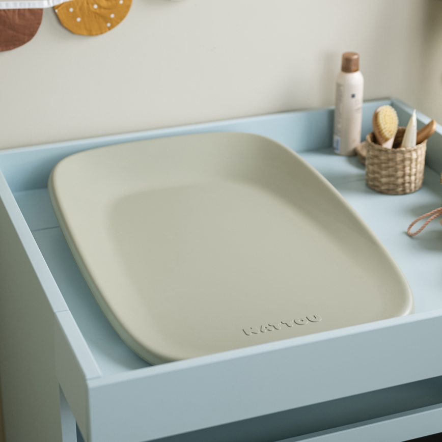 Nattou - Vaihtoalusta SOFTY 50x70 cm vihreä