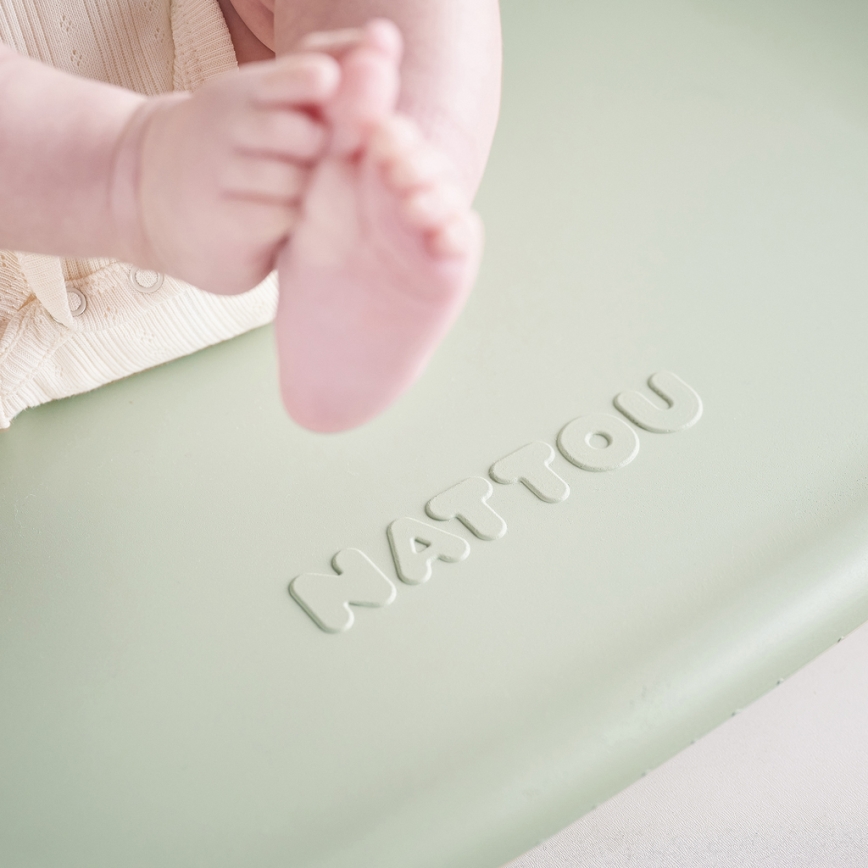 Nattou - Vaihtoalusta SOFTY 50x70 cm vihreä