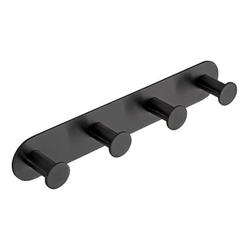 Naulakko 25,5x4,5 cm ruostumaton teräs/musta