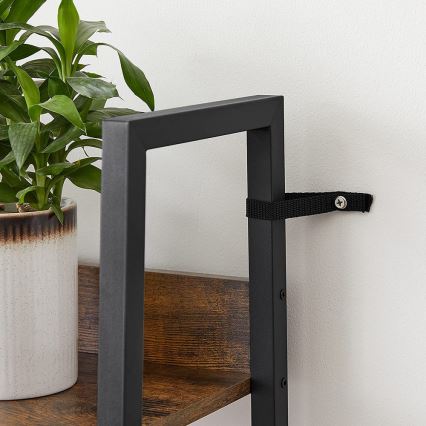 NAVARO-kirjahylly ruskea/musta