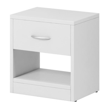 NED-yöpöytä, valkoinen