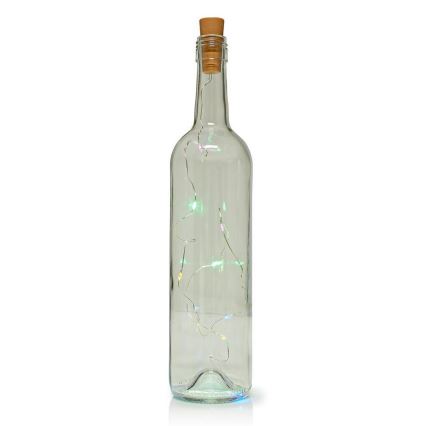 LED koristevalosarja pullon korkilla 8xLED/3xLR44 IP44 0,798m