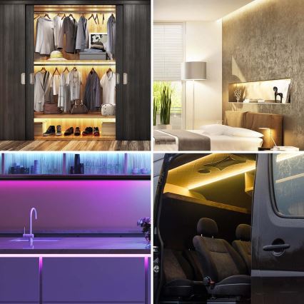 LED RGB Himmennettävä nauha SmartLife 2,4m LED/4W/5V