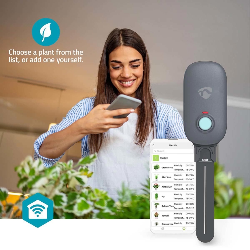 Maaperän kosteusanturi 3xAAA Wi-Fi Tuya IP55