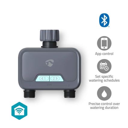 Veden virtauksen säädin 4xAA Wi-Fi Tuya IP54