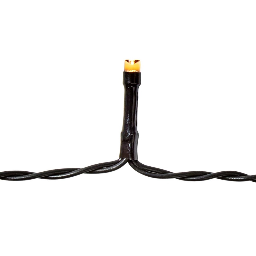 LED-ulkoketju 192xLED/7 toimintoa/3xAA 14,9 m IP44 lämmin valkoinen