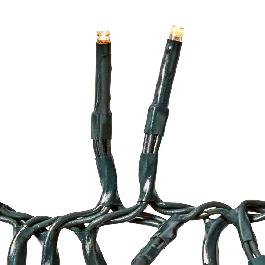 7-toimintoinen LED-ulkovalosarja, 1512 LEDiä, 14 m, IP44, lämmin valkoinen