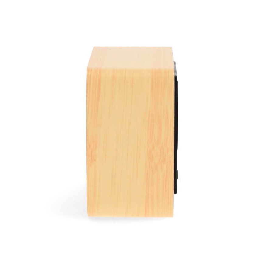 Puinen digitaalinen herätyskello LED-näytöllä ja lämpömittarilla 5V/3xAAA