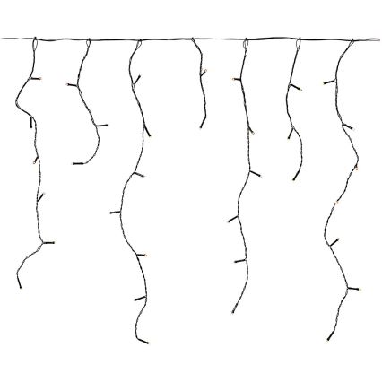 LED ulkovaloverho 180xLED/7 toimintoa 10,9m IP44 lämmin valkoinen