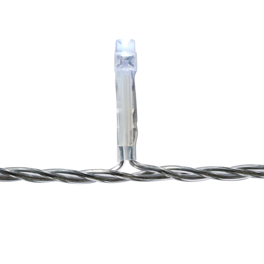 LED-ulkovaloverho 180xLED/7 toimintoa 10,9 m IP44 kylmänvalkoinen