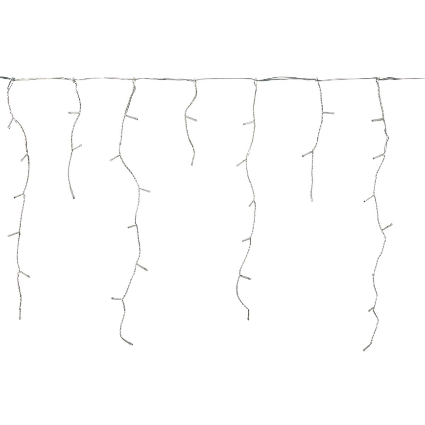 LED-ulkovaloverho 180xLED/7 toimintoa 10,9 m IP44 kylmänvalkoinen