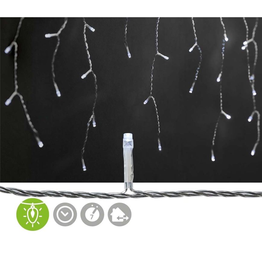 LED-ulkoverho 360xLED/7 toimintoa 14m IP44 kylmänvalkoinen