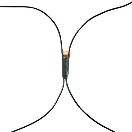 LED-ulkovaloverho 160 LED/7 toimintoa 5 m IP44 lämmin valkoinen