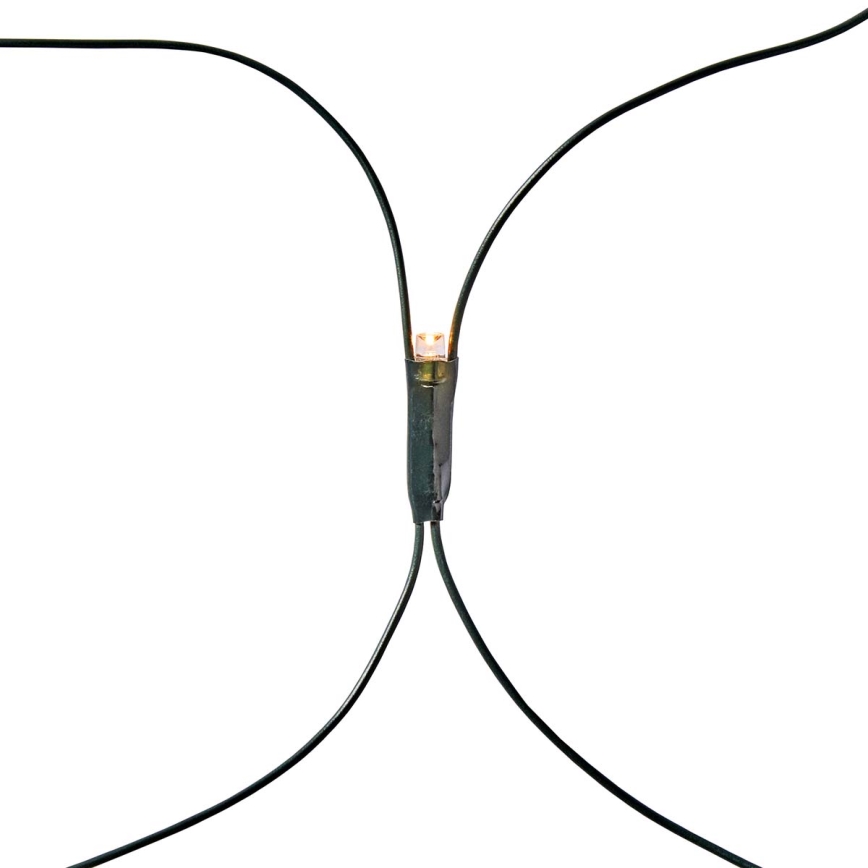 LED Jouluvaloverho 320xLED/7 funktiota 6m IP44 lämmin valkoinen