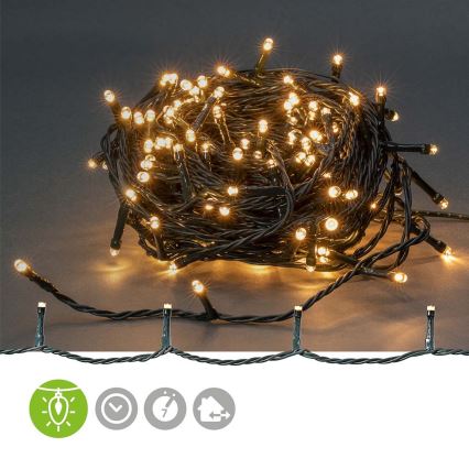 LED-ulkovalosarja 180xLED/7 toimintoa 16,5 m IP44 lämmin valkoinen