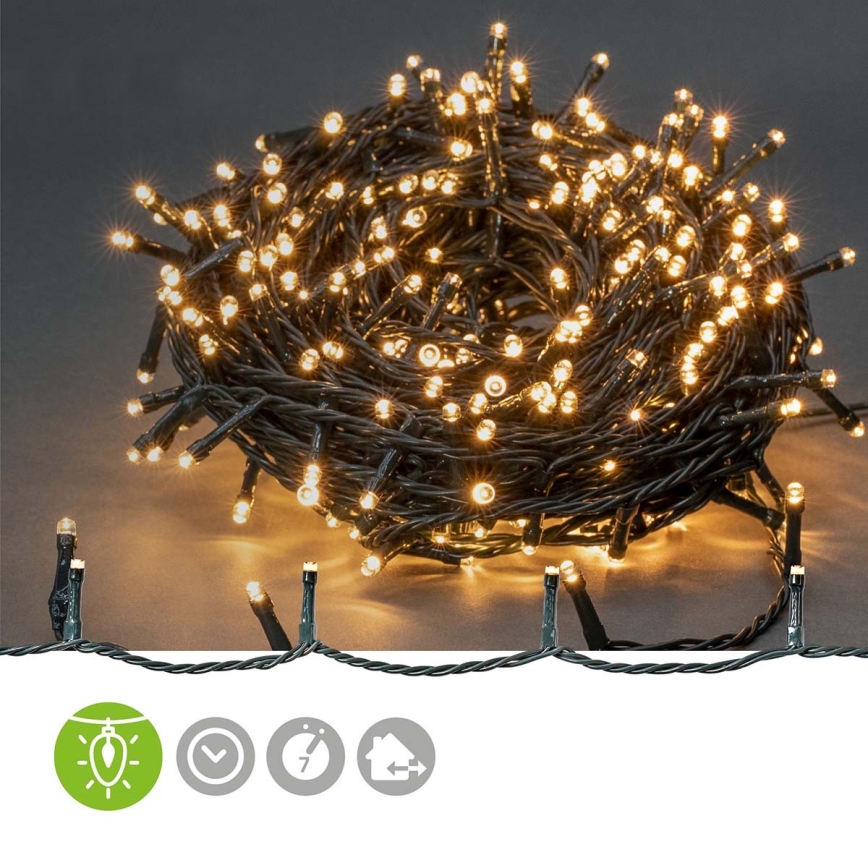 LED-ulkojouluvalosarja 720xLED/7 toimintoa 57 m IP44 lämmin valkoinen