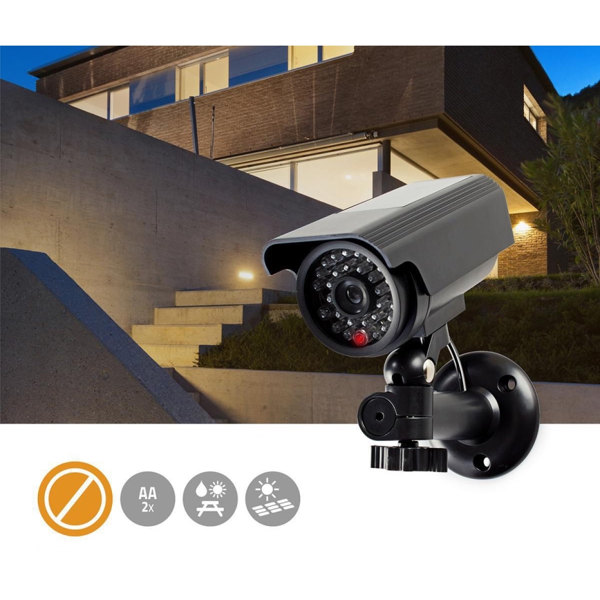 LED Turvakamerajäljitelmä 2xAA IP44