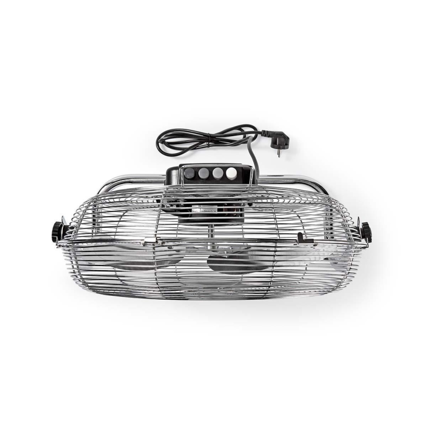 Lattiatuuletin 80W/230V kiiltävä kromi