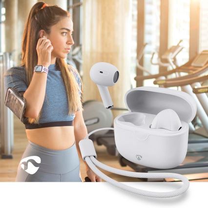 Langattomat kuulokkeet 250 mAh + 2x 30 mAh valkoinen