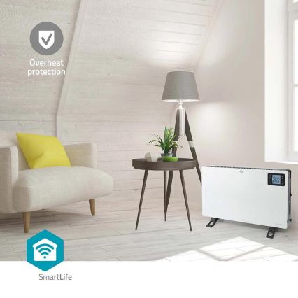 Sähköinen suora-/konvektorilämmitin 750/1250/2000W/230V Wi-Fi Tuya + kaukosäädin
