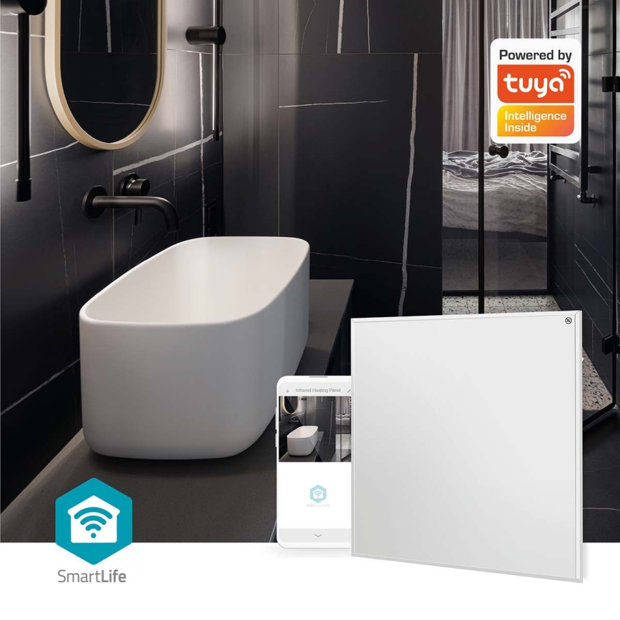 Infrapunalämmityspaneeli 350W/230V 59,8x62 cm IP44 Wi-Fi Tuya + kaukosäädin