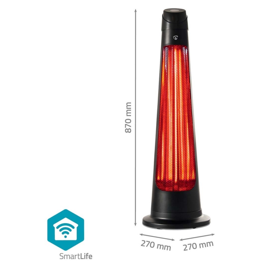 Lämmityselementti ulkokäyttöön SmartLife 600/1200W/230V Wi-Fi Tuya IP24