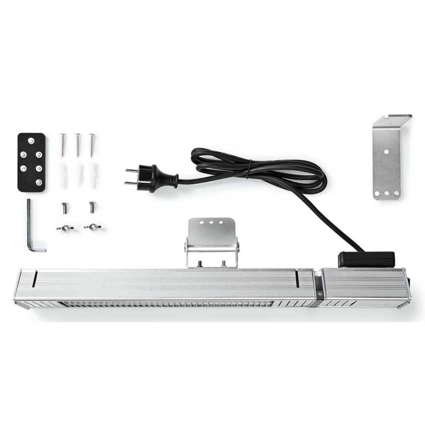 Ulkotila sähköinen lämmityselementti 2000W/230V IP65 + kauko-ohjaus