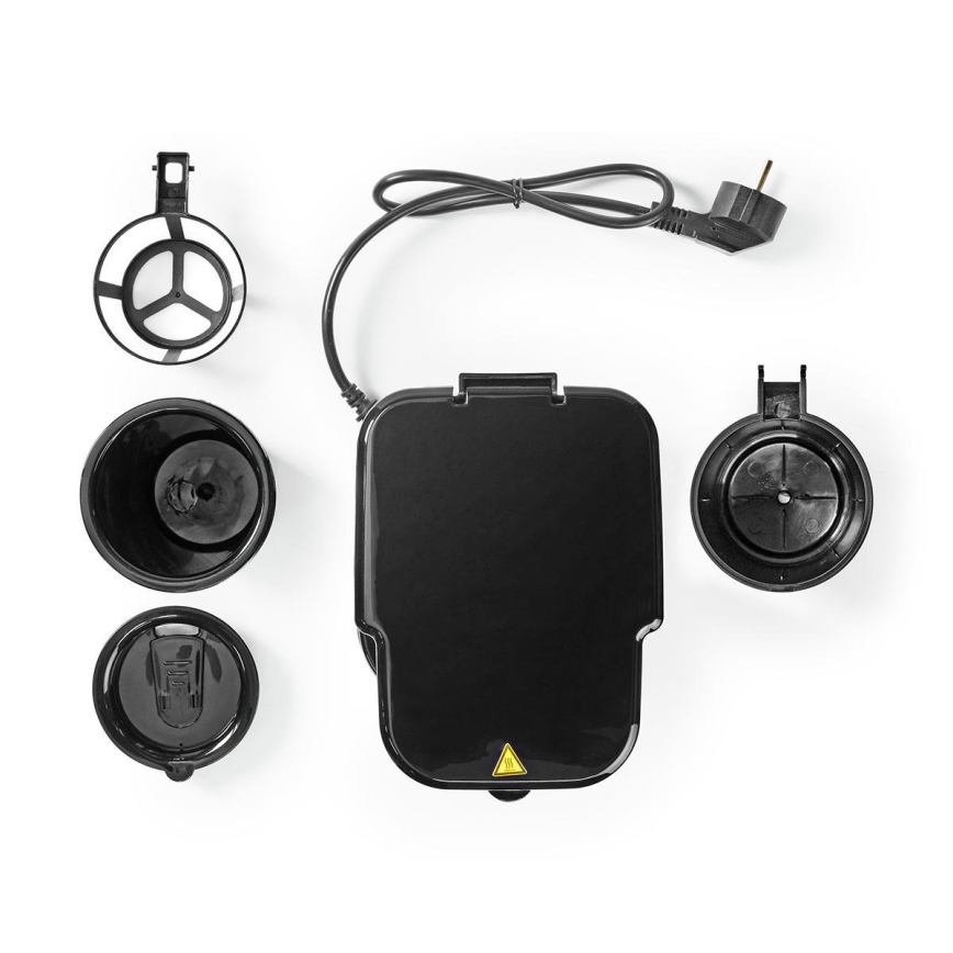 Yhden kupin kahvinkeitin 0,4 l, mukana kätevä matkamuki