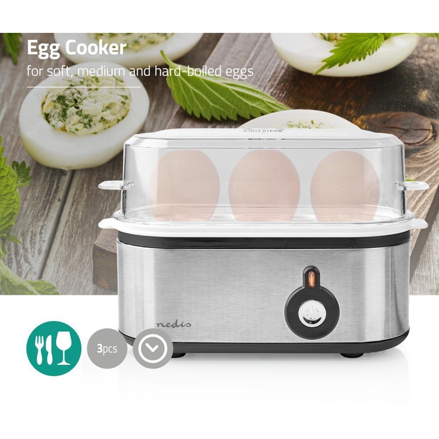 Kananmunankeitin 210W/230V ruostumatonta terästä