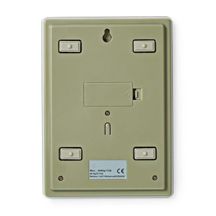 Digitaalinen keittiövaaka 1xCR2032 valkoinen