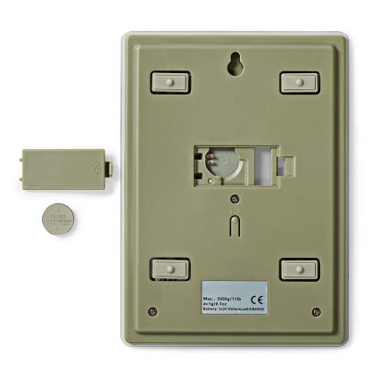 Digitaalinen keittiövaaka 1xCR2032 valkoinen