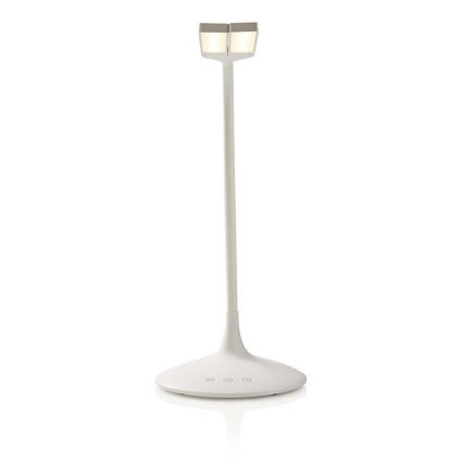 LED himmennettävä pöytävalaisin LED/6W/5V 2200 mAh valkoinen