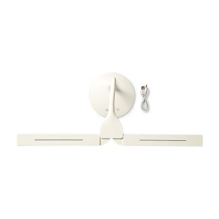 LED himmennettävä pöytävalaisin LED/6W/5V 2200 mAh valkoinen