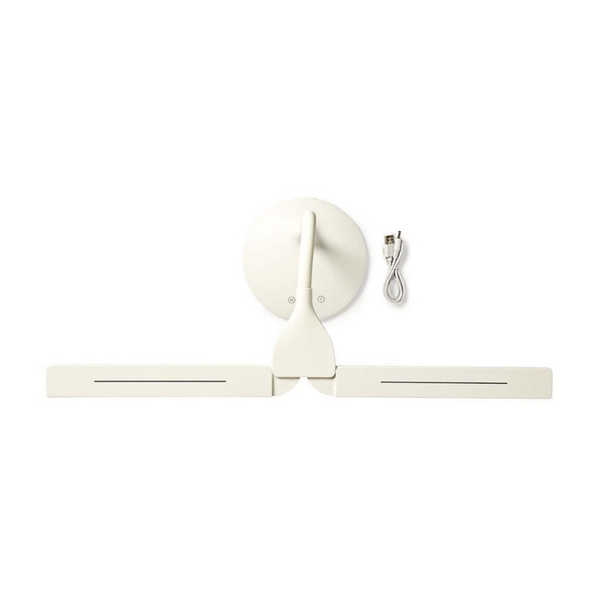 LED himmennettävä pöytävalaisin LED/6W/5V 2200 mAh valkoinen