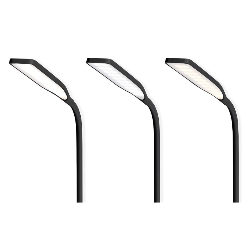 LED Himmennettävä kosketus flexible pöytävalaisin kanssa 15W langaton lataus Qi LED/5,5W/230V 2700-6500K musta