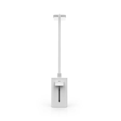 LED-himmennettävä ladattava kosketusohjattu säädettävä pöytälamppu klipsillä LED/5W/1200 mAh valkoinen