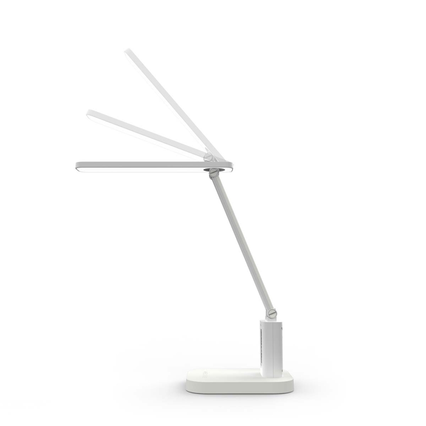 LED himmennettävä ladattava kosketusohjattu pöytälamppu näytöllä LED/7,5W/1200 mAh 3000/4000/5700K CRI 90 valkoinen