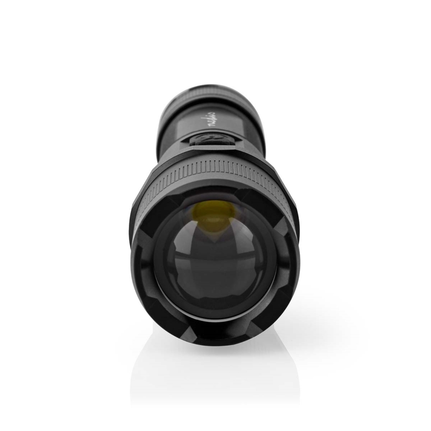 LED-himennettävä ladattava alumiinirunkoinen taskulamppu LED/10W/5V 2200 mAh IPX4 musta