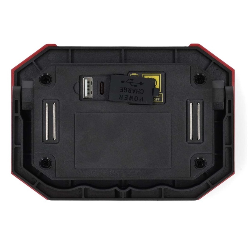 LED himmennettävä ladattava työvalo power pankilla LED/10W/3000 mAh IPX2