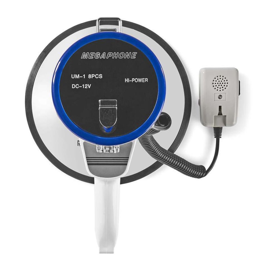 Megafoni ulkoisella mikrofonilla 25W/8xD