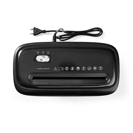 Paperisilppuri A4 äänenvoimakkuus 12 l 230V musta