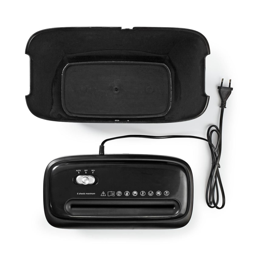 Paperisilppuri A4 äänenvoimakkuus 12 l 230V musta