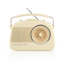 Nedis RDFM5000BG - FM-radio 4,5 W / 230 V beige