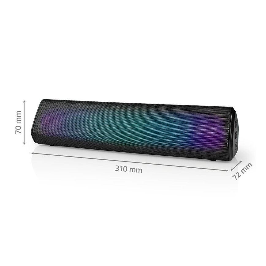 LED RGB ladattava kaiutin 18W/1200 mAh