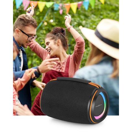 LED-ladattava kaiutin 40W/1200 mAh IPX4 musta