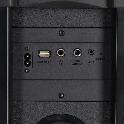 LED RGB Ladattava kaiutin 240W/4000 mAh + kaukosäädin