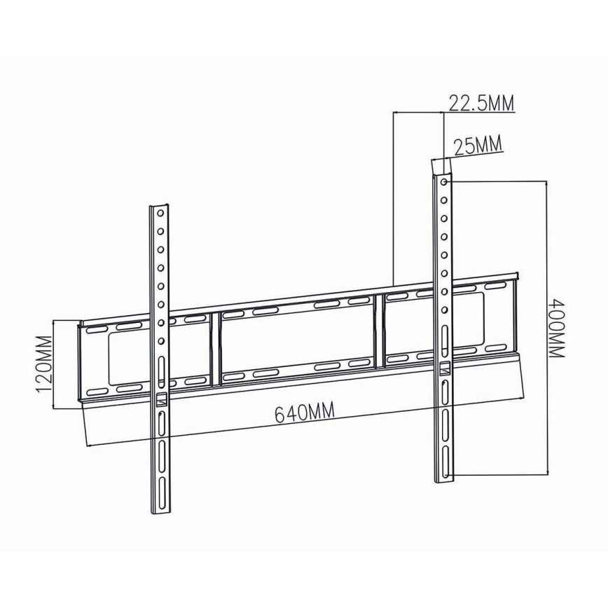 Nedis TVWM1051BK - Seinäteline TV: lle 37-70 ”, maks. 35 kg